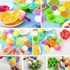 Ice Cream Mold 7 Hole Ice Cream Diy Mold Children's Popsicle Mold Food Filled Plastic Ice Tray Popsicle Mold Fruit Smoothie