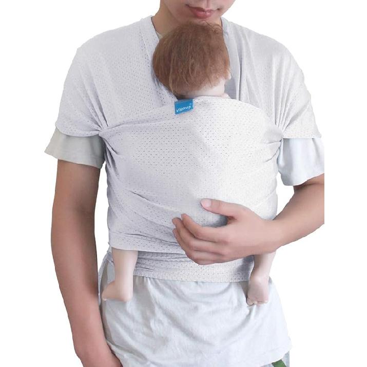 

Водостойкий слинг-переноска для новорожденных, младенцев и малышей, дышащий, легкий, эластичный сетчатый слинг для воды, отличный для лета, белый