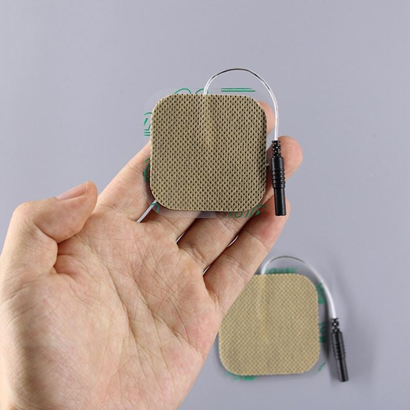 10 Pcs Reusable Electrode Pads Tens Unit Replacement Pads Self Adhesive Unit Pads for Tens Digital Therapy Machine