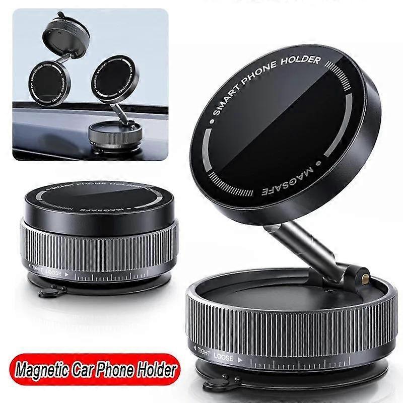 Vacuum Suction Magnetic Phone Holder For Magsafe 360 Rotation Suction Cup Navigation Stand Bracket Car Magnetic Holder Mount for Car/Smooth Surface