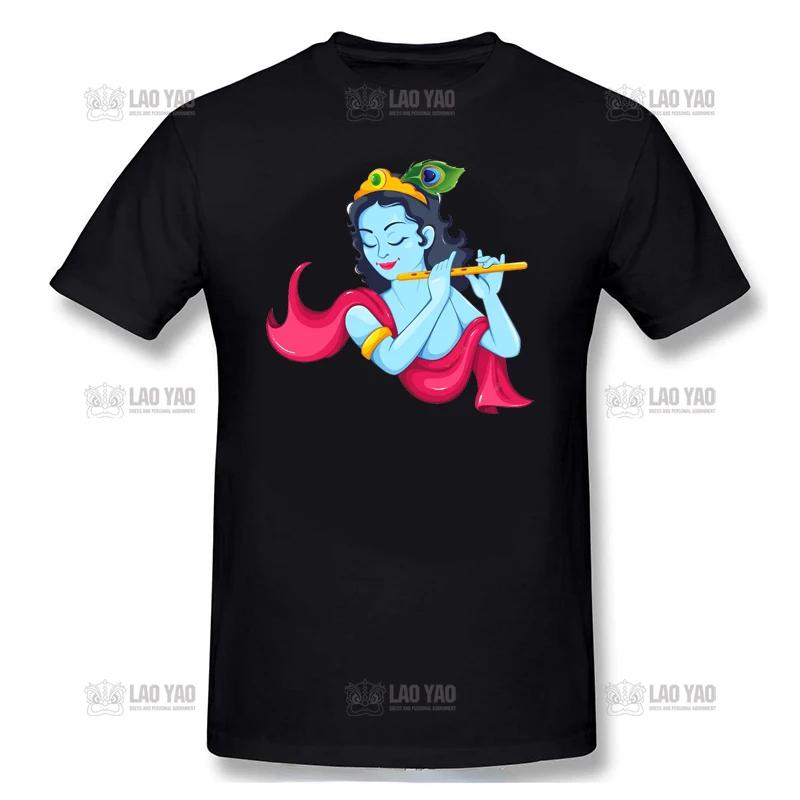 

Krishna T Shirt Krishna Hare Krishna Man TShirt Awesome Woman Tee Shirt Summer Streetwear ShortSleeve Graphic Tshirt S