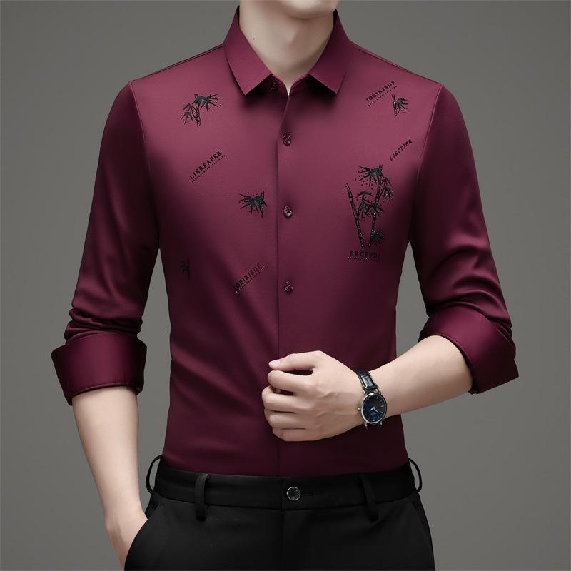 Long Sleeve Shirt Men s Summer Shirt Middle-Aged & Young Business M