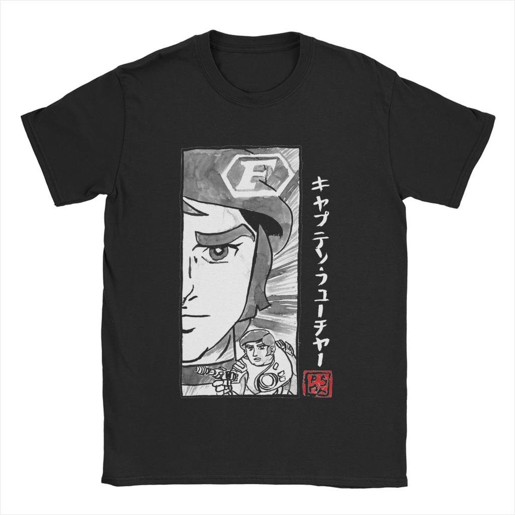 Volnočasové pánské tričko Captain Future s kulatým výstřihem, bavlněné tričko s krátkým rukávem, originální topy