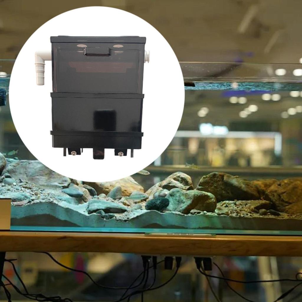Aquarium Hang on Filter Box Accessory for Small Fish Tank Turtle Tank External Filtration Box