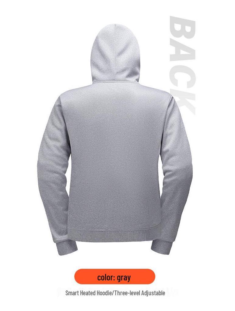 Unisex Smart USB Heated Hoodie with Constant Temperature and Plush Lining