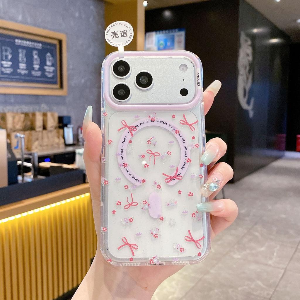 iPhone11Pro Colorful Glitter Magnetic Phone Case Cute Animal Apple 11 Puppy Protective Case