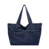 Retro denim bag women's large-capacity lightweight literary handbag tote bag student class messenger bag