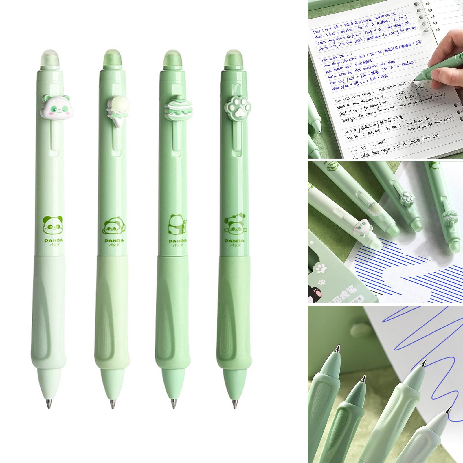 

4 шт. 0,5 мм выдвижная гелевая ручка, нейтральная ручка, креативная стираемая ручка, пишущая ручка, ручка для подписи, офисные школьные принадлежности D