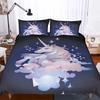 Bedding Set Single Double Twin Queen King Size Bedsheets 3D Printed Flying Cartoon Unicorn Duvet Covers With Pillow Cover Strips