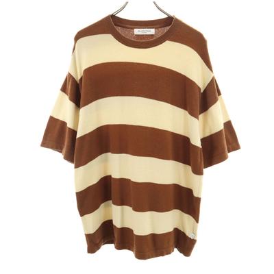 GELATO PIQUE HOMME Border Pattern Five-quarter Sleeve Room Wear Pullover Men's Used