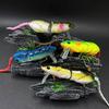 1/7 Stück 8 cm/15,3 g Metall-Mausköder mit Drillingshaken, 2 Abschnitte, bionische 3D-Ratte, künstlicher Hartköder, Süßwasser-/Salzwasser-Angelzubehör
