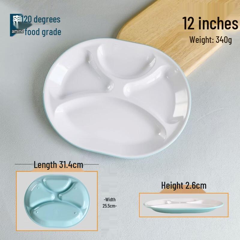 Assiettes repas compartimentées en mélamine DISHJOY