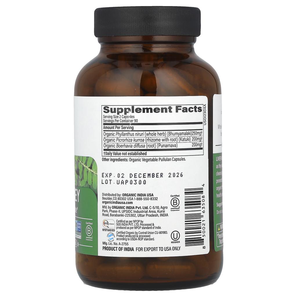 Liver Kidney, Veggie Capsules 180