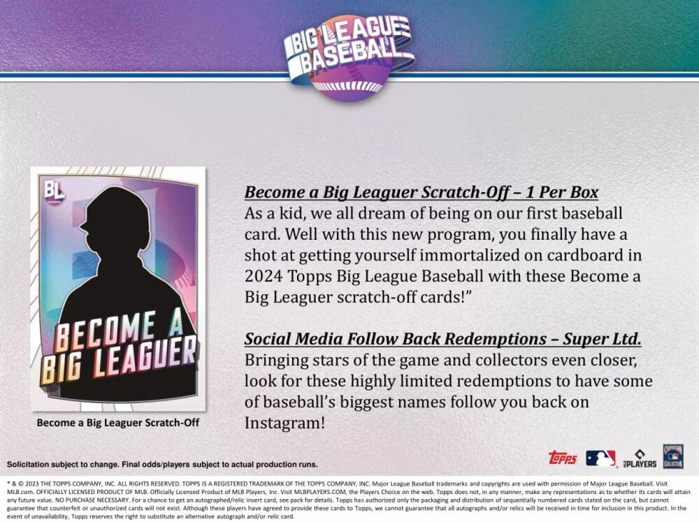 2023 Topps Big League Baseball Hobby Box [Used]
