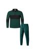 2025 Men's Autumn Waffle Sweatshirt & Pants Set - Casual Long Sleeve Lapel Design