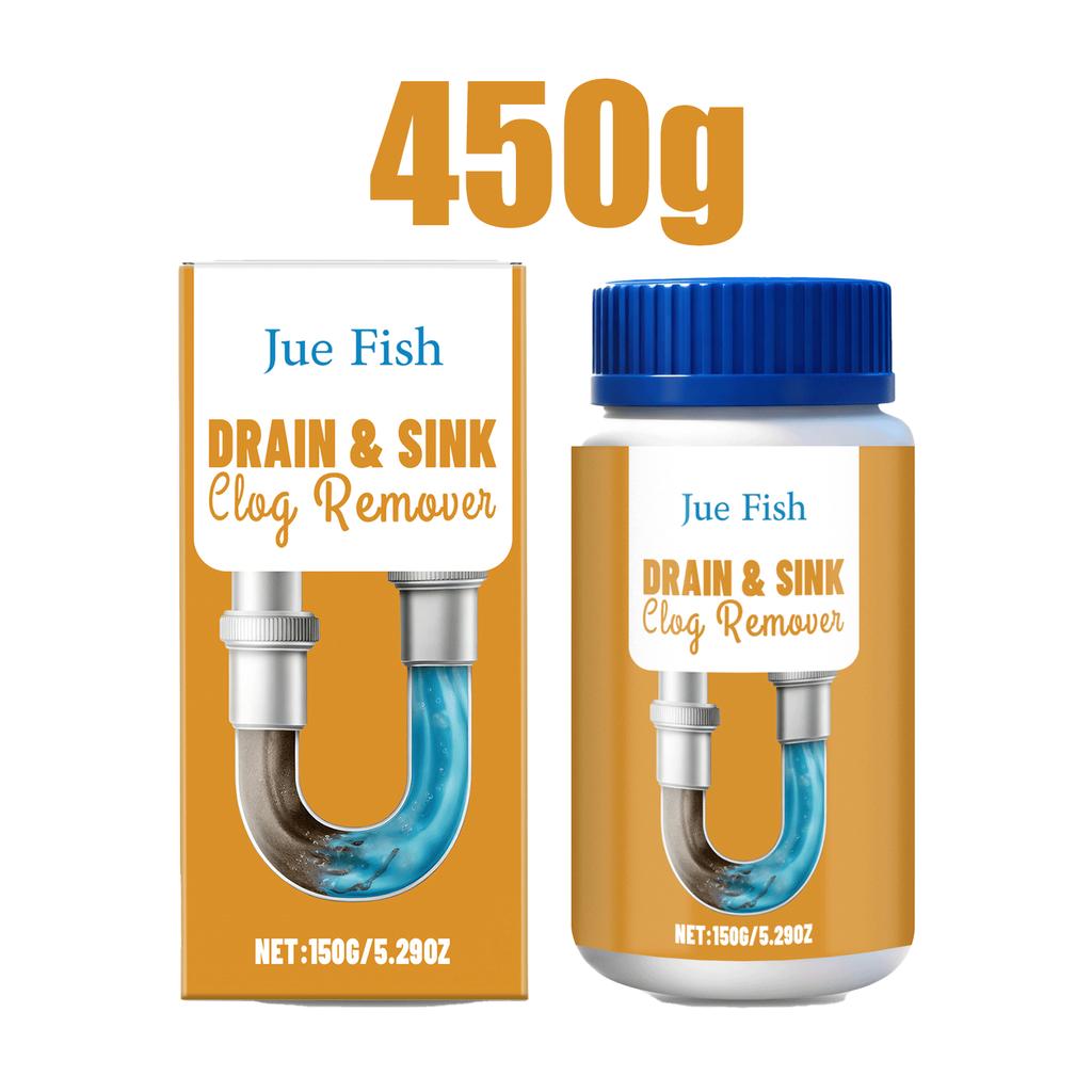 Drain Clog Remover Powder Pipe Dredge Agent Hair Grease Dissolver Kitchen Sink Bathroom Unblocker Fast Cleaning Tool 150g