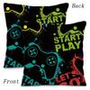 Hot Colorful Game Gamepad Pillow Covers Cartoon Sofa Decorative Home Double-Sided Printing Short Plush Cute Cushion Cover