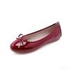 Fashion Fashionable flat shoes gentle women's round bow comfortable versatile casual shallow mouth not tiring feet women's single shoes