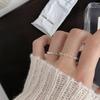 Irregular Heart Open Adjustable Ring for Women - Stackable, Versatile Niche Ins Style Index Finger Ring.