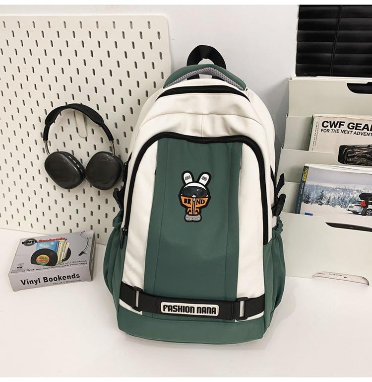 Fashion new fashion bag trendy cool cartoon couple casual backpack street versatile college student schoolbag