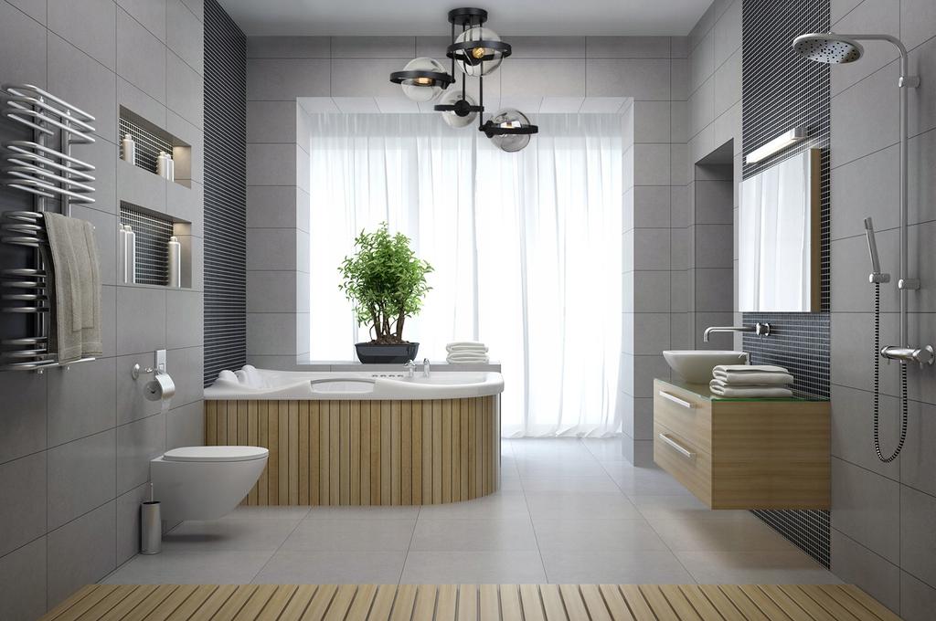 MODERN GLASS HANGING LAMP GRAPHITE RING