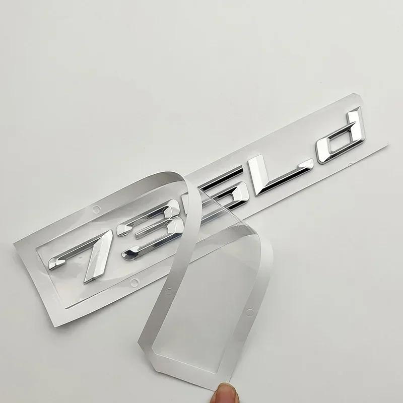 3d ABS Chrome Car Trunk Letters 730Ld 735Ld 740Ld 750Ld 760Ld Emblem Logo Nameplate Sticker For BMW F01 F02 G11 G12 Accessories