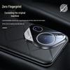 P70U Matte Embossed Leather Phone Case with Edge Protection & Anti-Fingerprint Film