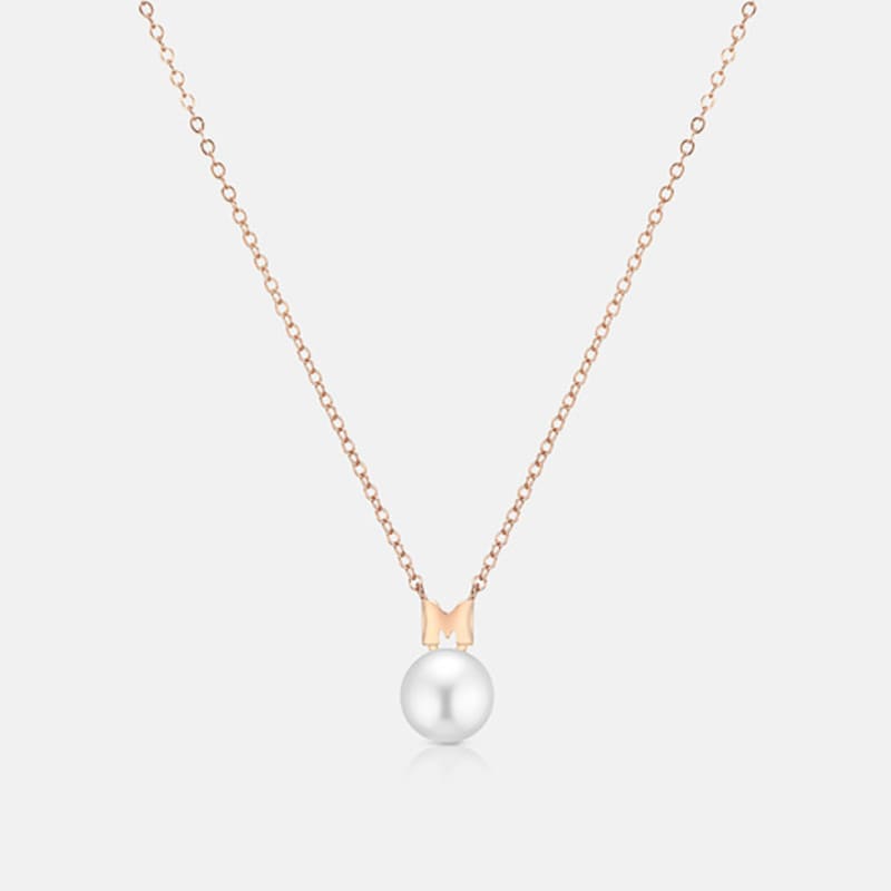 

METROCITY JEWELRY René Perla Sterling Silver Rose Necklace A243SN9103RPH 42cm