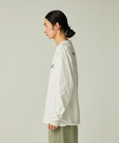 Snow Peak MofM Satoyama Long Sleeve T-Shirt MM4510-TS01 Cut and Sew Long Sleeve T-Shirt for Men and Women, Size M, Off White