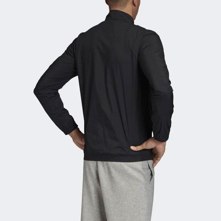 adidas Jackets Men's Black Stand Collar Moderate Other FL3902
