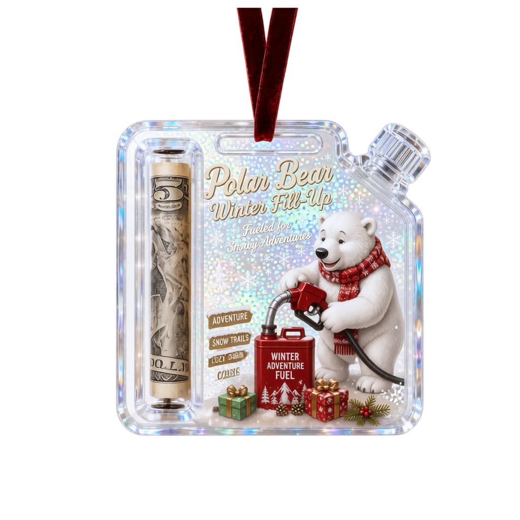 Christmas Oil Can Hanging Ornament for Gift Holder Holiday Decor