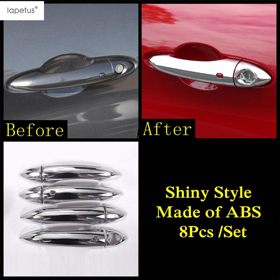 Chrome Carbon Fiber Accessories For Alfa Romeo Giulia 2016 - Door Handle Bowl Frame Fuel Oil Tank Cap Decoration Cover Trim
