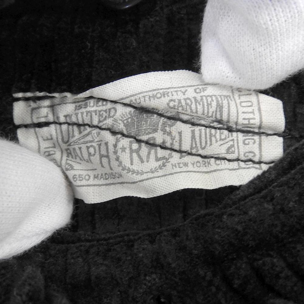 RRL Men's Corduroy Officer's Pants, Black, Size 32x30 Bottoms 32x30 blackUsed