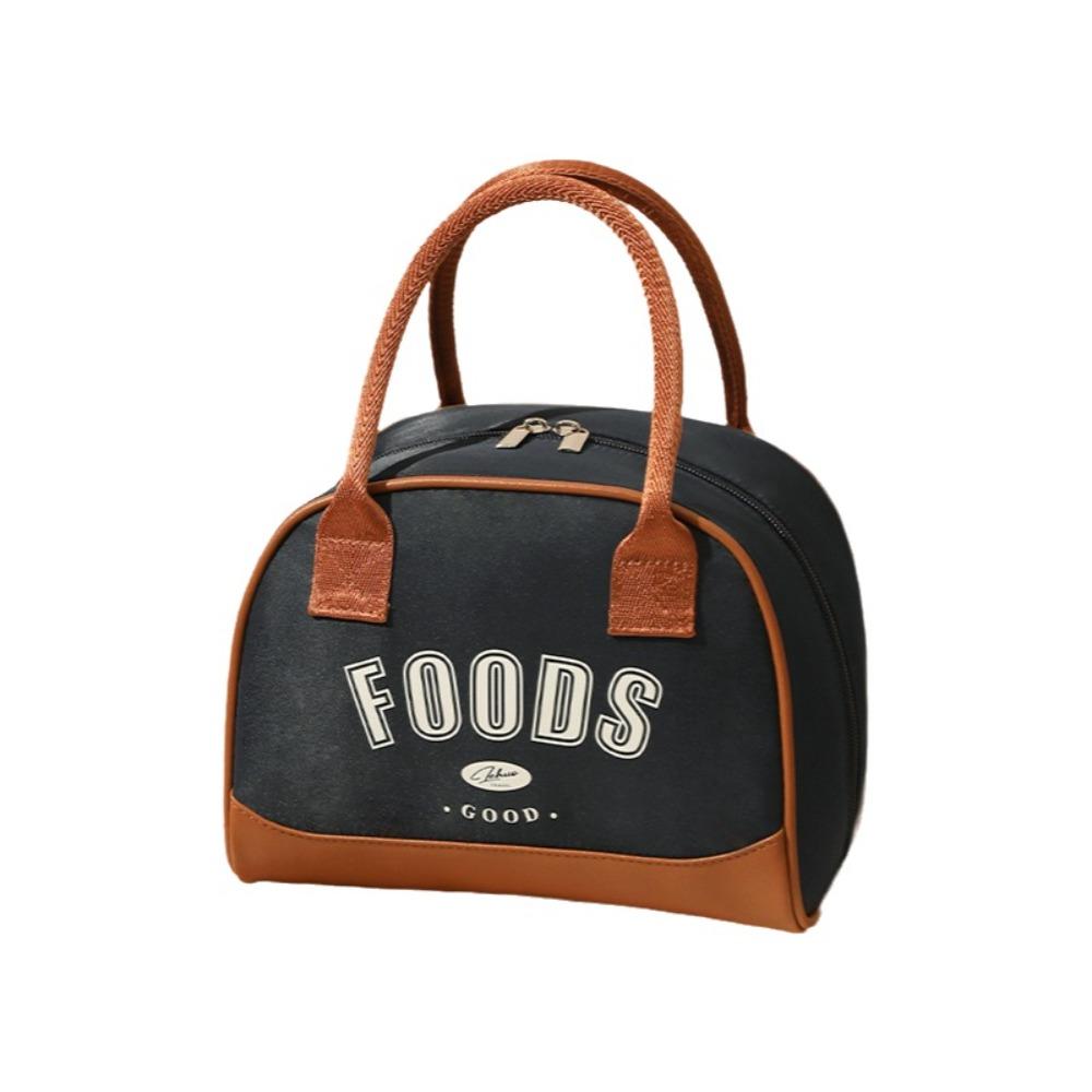 

Сумка для ланча для офисного работника, водонепроницаемая, для пикника, ручная, портативная, термоизолированная, дорожная темно-синий