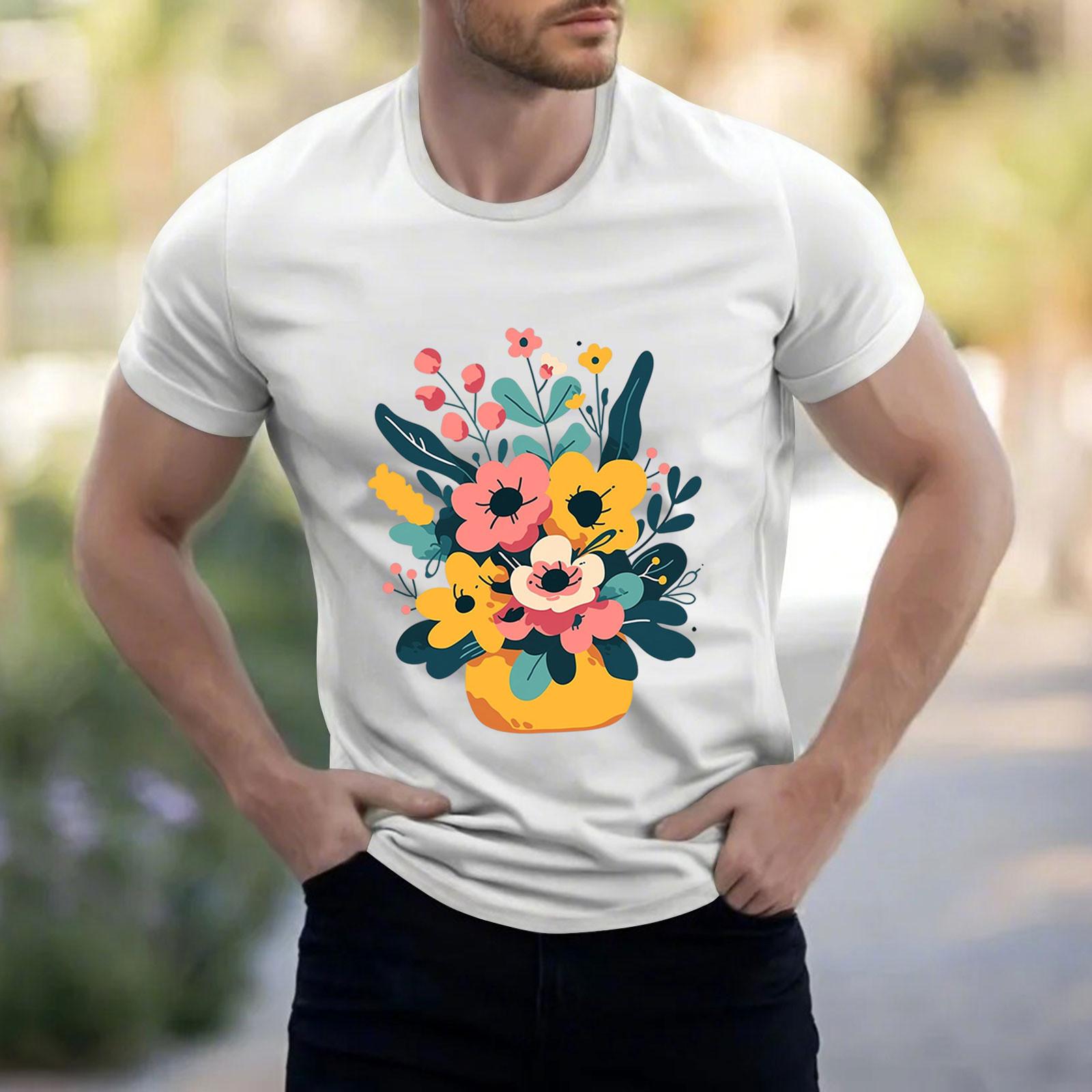 

Мужская рубашка с воротником-стойкой и коротким рукавом, свободная рубашка для отдыха и отдыха, мужская L белый