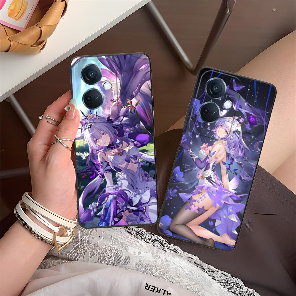 HSR Castorice Matte TPU Mobile Phone Case for OPPO Reno 14 13 12 11 10 9 8 7 6 5 F T Pro 5G Colorful Printing Cover