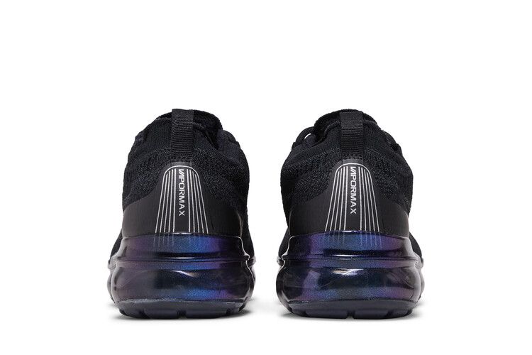 Women's Sneakers Nike Air Vapormax 2023 Flyknit Black Iridescent (Women's) Black/Metallic Silver/Multi-Color