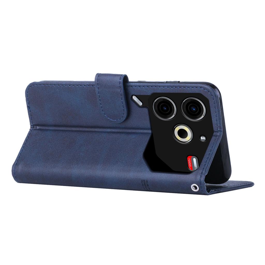 For TECNO Pova 6 Neo Case Magnetic Clasp Stand Leather Phone Cover Line Decor