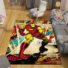 1pc Marvel Avengers Super Heroes Area Rug, Non-Slip Floor Mat, Cartoon Character Design, Soft Velvet, Room Decor, Washable Indoor Carpet
