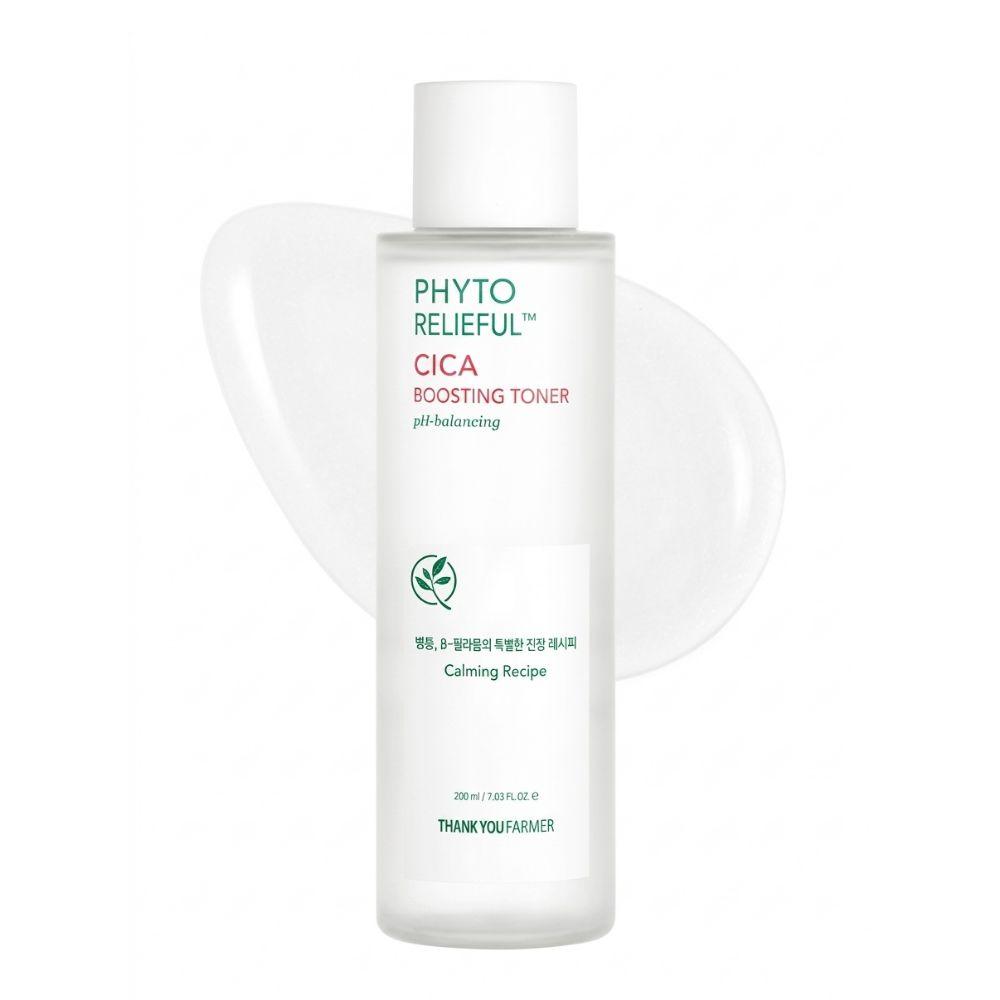 THANK YOU FARMER Phyto Relieful Cica Boosting Toner 200ml - Soothing & Hydrating