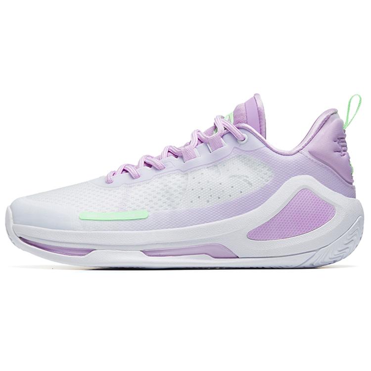 

Anta Alien 3 SE Abrasion Resistant Low top Performance Basketball Shoes Men s White Purple 112231107-1 43