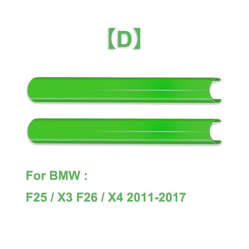 2 Peças Faixas de Acabamento da Grelha Dianteira Capa Adesivos de Moldura Para BMW F10 E60 F30 F32 F20 F22 F06 F02 F25 F26 G20 Série 1 2 3 4 5 6 7