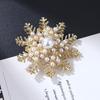 Lanhao Hot-Selling Pearl Swan Rhinestone Flower Brooch - Japanese & Korean Fashion Accessories for Women