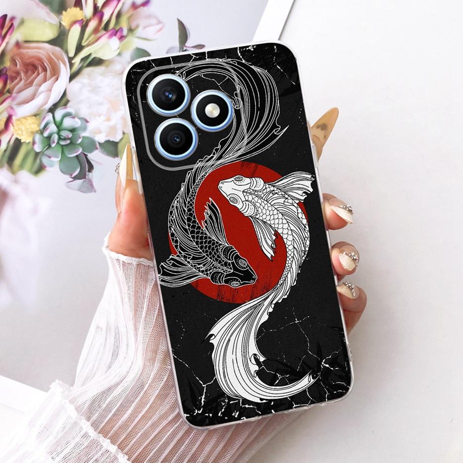 For Honor X8d 4G Case Cool Fashion Painted Cover 6.77'' Soft Silicone Phone Case For Honor X8d X 8d HonorX8d 4G Back Cover Coque