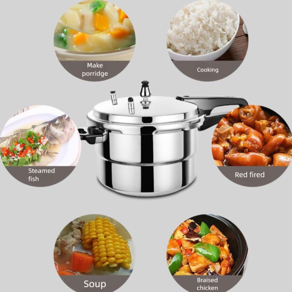 Aluminiowy Szybkowar Odporny na Eksplozję Garnek Kuchenny do Kuchni Kuchenka Gazowa Domowy Garnek do Gotowania Jedzenia