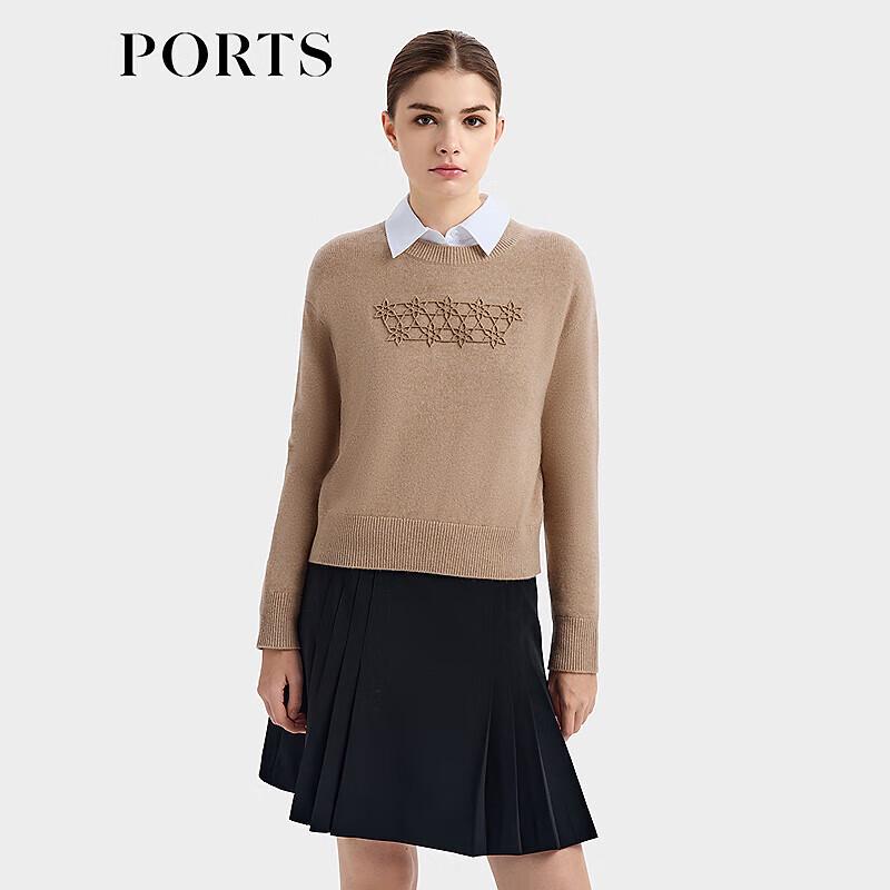 PORTS Women's Autumn Knitted Round Neck Pullover