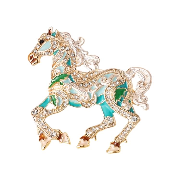 Sturdy Alloy Horse Pin Versatile Accessory for Scarf or Bag Embellishment