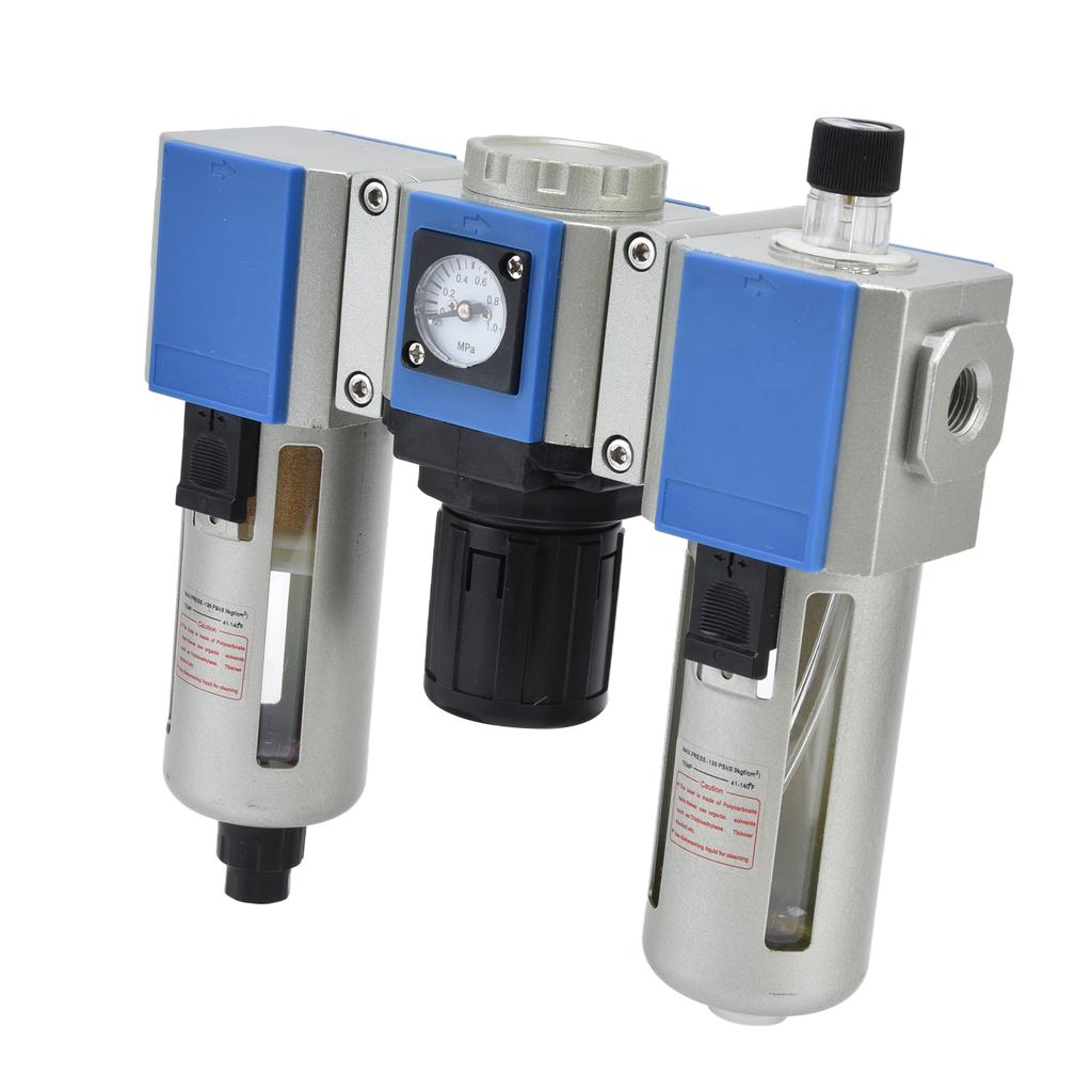 Air Compressor Flow Filter Pressure Regulator Lubricator Water Oil Separator Combination UnitGC300 08