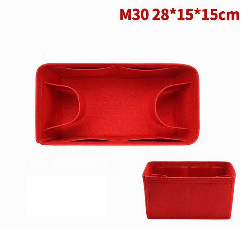 25 30 35 Filtstoff Innleggspose Organizer Sminke Håndveske Organizer Reise Innvendig Lommebok Bærbare Kosmetikkvesker