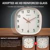 Quadratische Quarz-Wanduhr Elegantes Zifferblatt Klare Schwarze Digitale Moderne Wohnzimmer   Heimdekoration Einfacher Stil